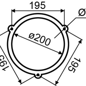 Campanilla Industrial 200mm 220V UC4-8 Cromada