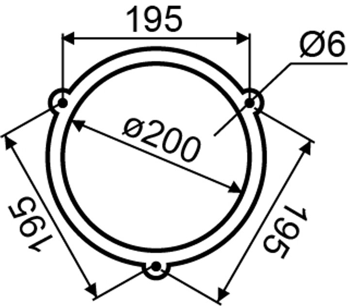 Campanilla Industrial 200mm 220V UC4-8 Cromada