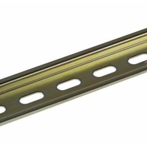 Riel DIN Perforado 35×7.5mm 1 Metro Acero Galvanizado CNC