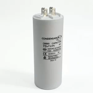 Condensador 70uF 450VAC CBB60 | Capacitor de Marcha
