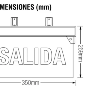 Señalética LED Salida LEXO 2,5 W | 120 min